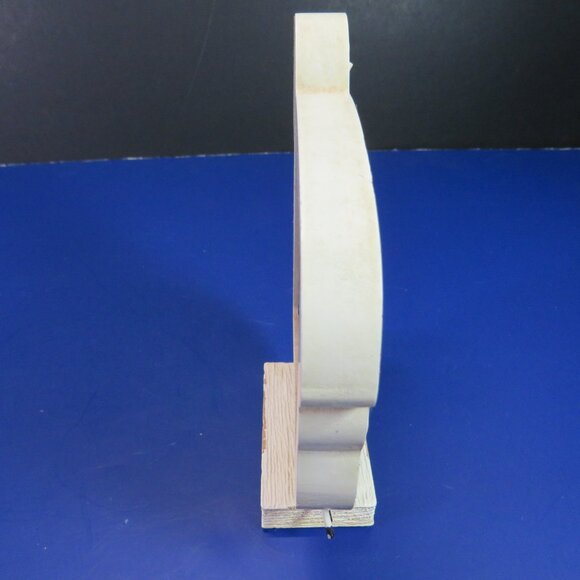 Sheep Lamb Picture Frame with weathered edges stands 5.75" tall Farmhouse Ewe - Picture 2 of 10